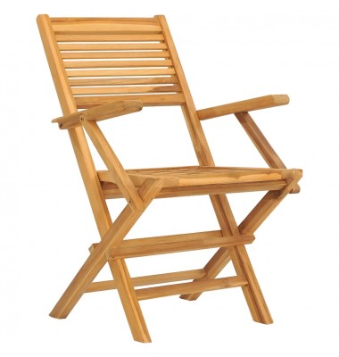  Sulankstomos sodo kėdės, 8vnt., 55x62x90cm, tikmedžio masyvas - Lauko kėdės - 3