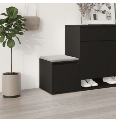  Dėžė-stalčius, juodos spalvos, 40,5x40x40cm, apdirbta mediena - Daiktadėžės - 1