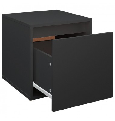  Dėžė-stalčius, juodos spalvos, 40,5x40x40cm, apdirbta mediena - Daiktadėžės - 7