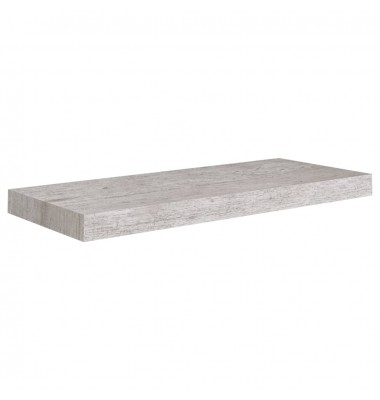  Pakabinama sieninė lentyna, betono pilka, 60x23,5x3,8cm, MDF - Pakabinamos lentynos, spintelės - 2