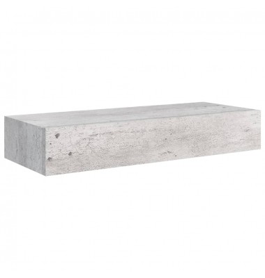  Lentynos su stalčiais, 2vnt., betono pilkos, 60x23,5x10cm, MDF - Pakabinamos lentynos, spintelės - 4