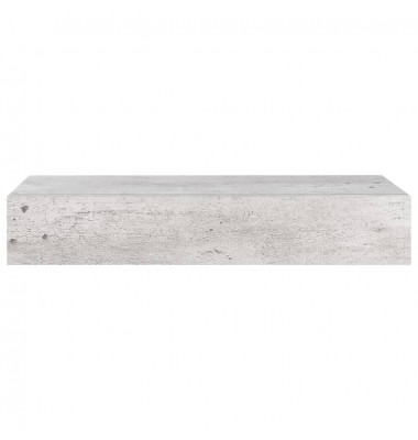  Lentynos su stalčiais, 2vnt., betono pilkos, 60x23,5x10cm, MDF - Pakabinamos lentynos, spintelės - 5