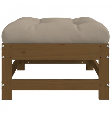  Sodo pakoja su pagalvėle, medaus ruda, pušies medienos masyvas - Moduliniai lauko baldai - 4