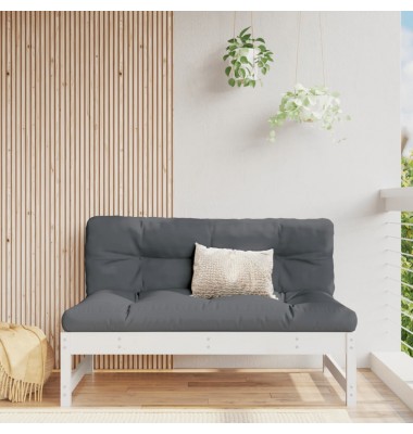  Vidurinė sofos dalis, balta, 120x80cm, pušies medienos masyvas - Moduliniai lauko baldai - 1