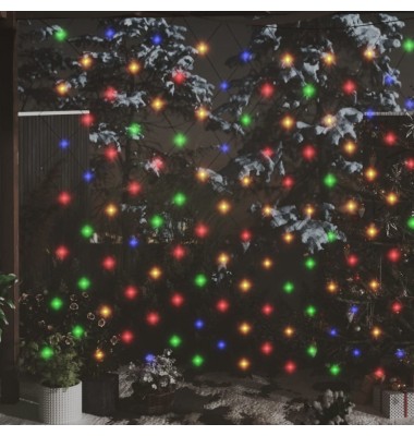  Kalėdinių lempučių tinklas, 4x4m, 544 įvairių spalvų LED - Kalėdinis apšvietimas - 1
