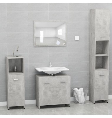  Vonios kambario spintelė, betono pilka, 60x33x61cm, MDP - Vonios baldų komplektai - 8