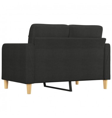  Dvivietė sofa, juodos spalvos, 120cm, audinys - Sofos, sofos-lovos - 5