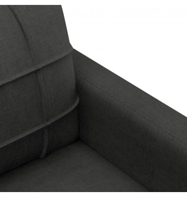  Dvivietė sofa, juodos spalvos, 120cm, audinys - Sofos, sofos-lovos - 6