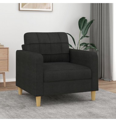  Krėslas, juodos spalvos, 60cm, audinys - Sofos, sofos-lovos - 1