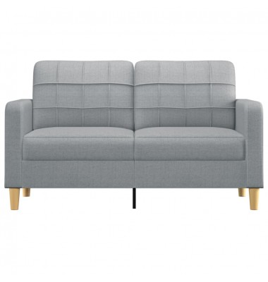  Dvivietė sofa, šviesiai pilkos spalvos, 140cm, audinys - Sofos, sofos-lovos - 3