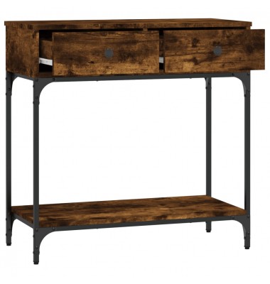  Kavos staliukas, dūminio ąžuolo, 75x34,5x75cm, apdirbta mediena - Žurnaliniai staliukai - 8