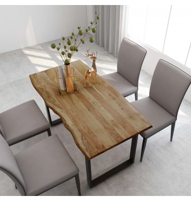  Valgomojo stalas, 140x70x76cm, akacijos medienos masyvas - Stalai - 1