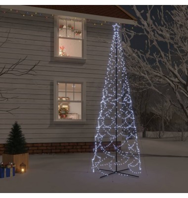  Kalėdų eglutė, 160x500cm, kūgio formos, 1400 šaltų baltų LED - Kalėdinės eglutės - 1