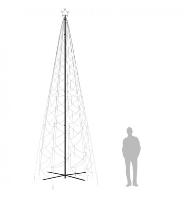  Kalėdų eglutė, 160x500cm, kūgio formos, 1400 šaltų baltų LED - Kalėdinės eglutės - 9