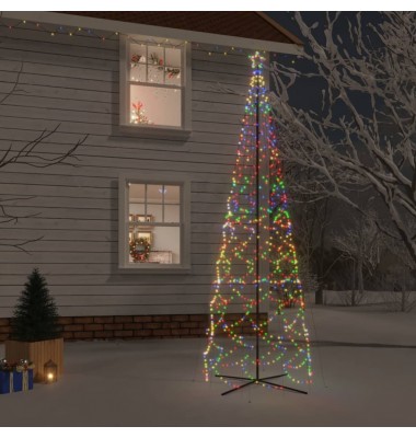  Kalėdų eglutė, 160x500cm, kūgio formos, 1400 spalvotų LED - Kalėdinės eglutės - 1