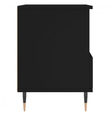  Naktinė spintelė, juodos spalvos, 40x35x50cm, apdirbta mediena - Naktinės spintelės - 7