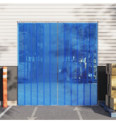  Durų užuolaida, mėlyna, 200mmx1,6mm, 25m, PVC - Užuolaidos - 1