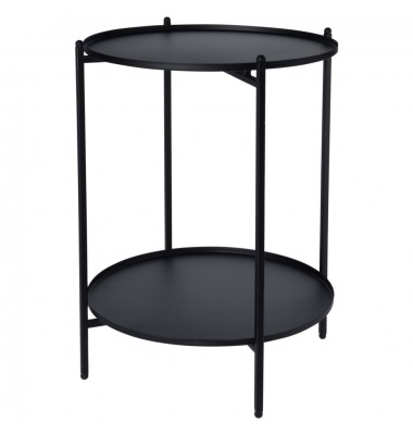 H&S Collection Staliukas, juodos spalvos, 50,5cm, metalas - Žurnaliniai staliukai - 1