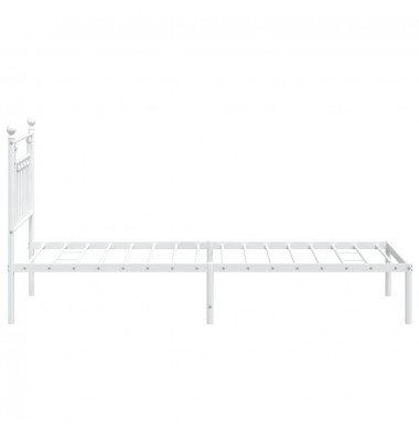  Metalinis lovos rėmas su galvūgaliu, baltas, 90x190cm - Lovos - 7