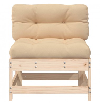  Vidurinės sofos dalys su pagalvėlėmis, 2vnt., pušies masyvas - Moduliniai lauko baldai - 5