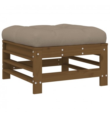  Sodo pakoja su pagalvėle, medaus ruda, pušies medienos masyvas - Moduliniai lauko baldai - 5