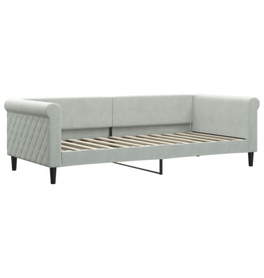  Sofa, šviesiai pilkos spalvos, 90x200cm, aksomas - Lovos - 2