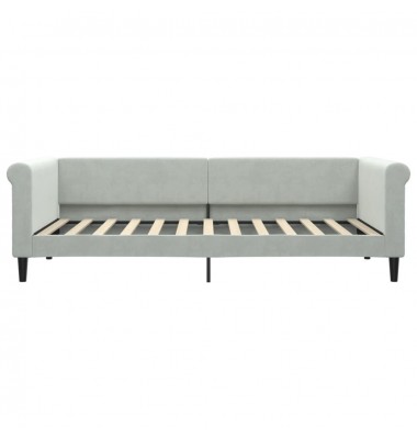  Sofa, šviesiai pilkos spalvos, 90x200cm, aksomas - Lovos - 3