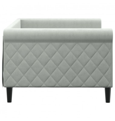  Sofa, šviesiai pilkos spalvos, 90x200cm, aksomas - Lovos - 4