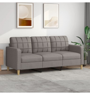 Trivietė sofa, taupe spalvos, 180cm, audinys - Sofos, sofos-lovos - 1