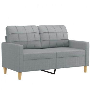  Dvivietė sofa, šviesiai pilkos spalvos, 120cm, audinys - Sofos, sofos-lovos - 2