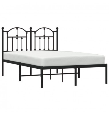 Metalinis lovos rėmas su galvūgaliu, juodos spalvos, 120x190 cm - Lovos - 3