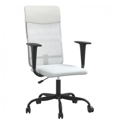  Biuro kėdė, baltos spalvos, tinklinis audinys ir dirbtinė oda - Biuro kėdės - 2