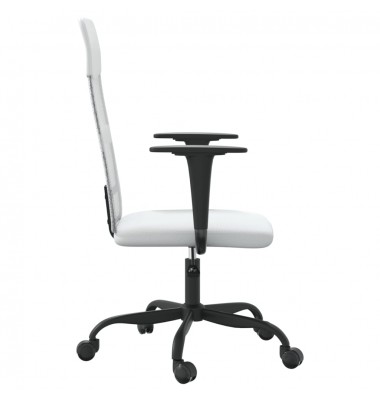  Biuro kėdė, baltos spalvos, tinklinis audinys ir dirbtinė oda - Biuro kėdės - 4