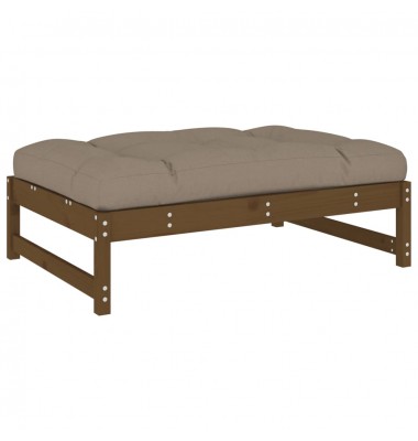  Sodo komplektas su pagalvėlėmis, 2 dalių, medaus rudas, mediena - Lauko baldų komplektai - 5