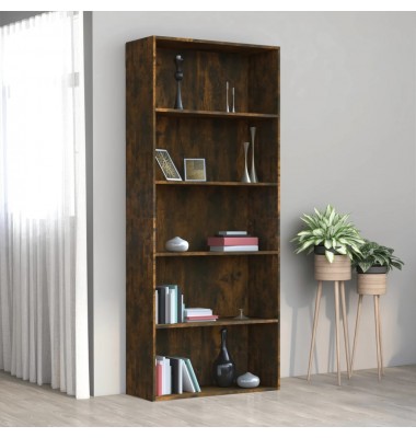  Spintelė knygoms, 5 aukštų, ąžuolo, 80x30x189cm, mediena - Pastatomos lentynos, spintelės - 1