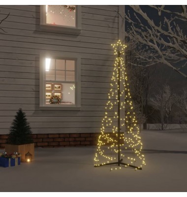  Kalėdų eglutė, 70x180cm, kūgio formos, 200 šiltų baltų LED - Kalėdinės eglutės - 1