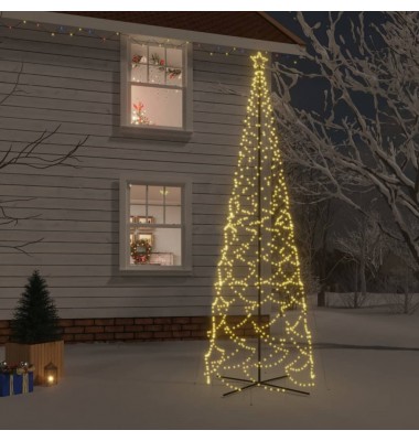  Kalėdų eglutė, 160x500cm, kūgio formos, 1400 šiltų baltų LED - Kalėdinės eglutės - 1
