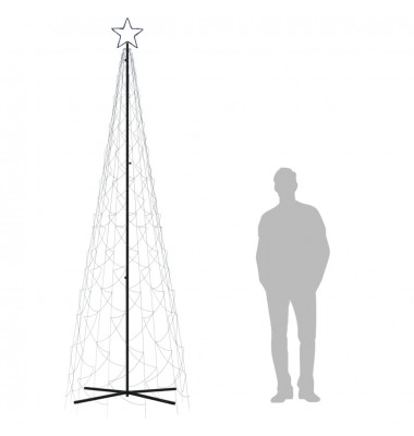  Kalėdų eglutė, 100x300cm, kūgio formos, 500 mėlynų LED - Kalėdinės eglutės - 9