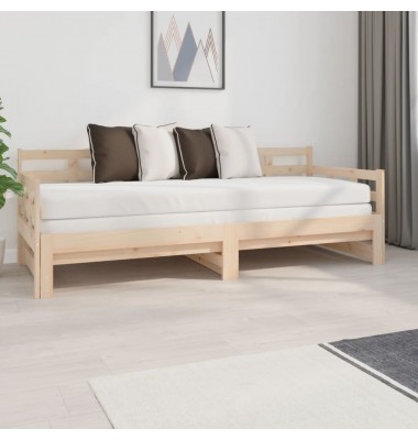  Ištraukiama lova, 2x(80x200)cm, pušies medienos masyvas - Lovos - 1
