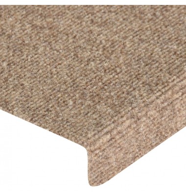  Laiptų kilimėliai, 15 vnt., kreminės spalvos, 65x21x4 cm - Laiptų kilimėliai - 5
