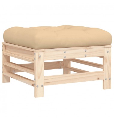  Sodo pakoja su pagalvėle, pušies medienos masyvas - Moduliniai lauko baldai - 5