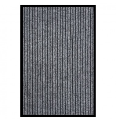  Durų kilimėlis, pilkos spalvos, 80x120cm, dryžuotas - Durų, virtuvės kilimai - 1