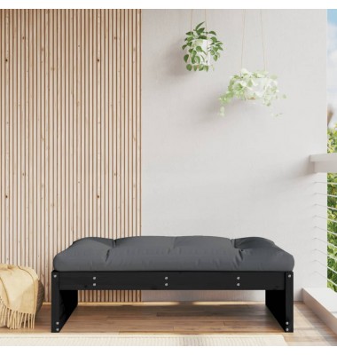 Sodo pakoja, juodos spalvos, 120x80cm, pušies medienos masyvas - Moduliniai lauko baldai - 1