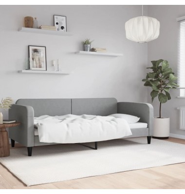  Sofa, šviesiai pilkos spalvos, 90x200cm, audinys - Lovos - 1