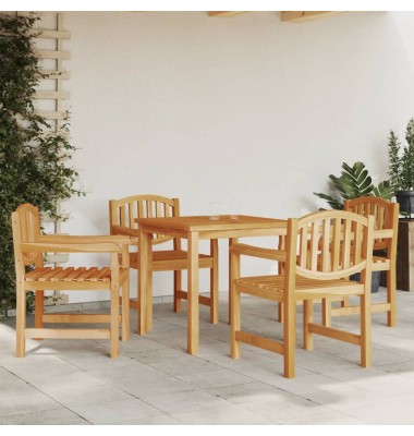  Sodo kėdės, 4vnt., 58x59x88cm, tikmedžio medienos masyvas - Lauko kėdės - 1