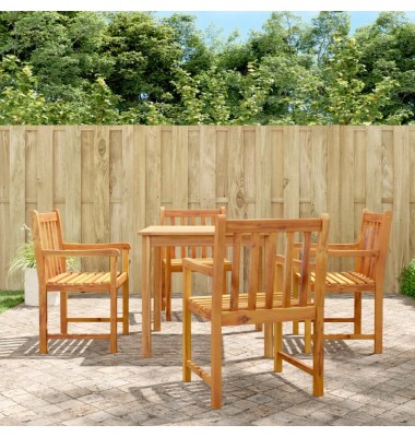  Sodo kėdės, 4vnt., 56x55,5x90cm, akacijos medienos masyvas - Lauko kėdės - 1