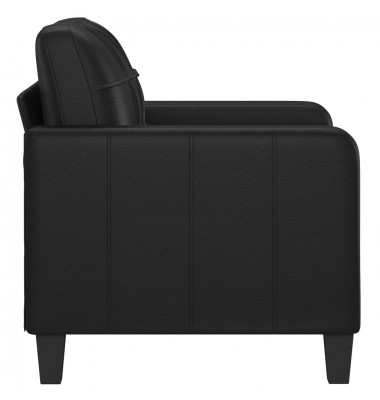  Krėslas, juodos spalvos, 60cm, dirbtinė oda - Sofos, sofos-lovos - 4