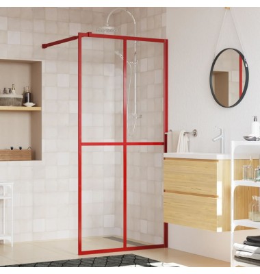  Dušo sienelė su skaidriu ESG stiklu, raudonos spalvos, 90x195cm - Dušo sienelės - 1