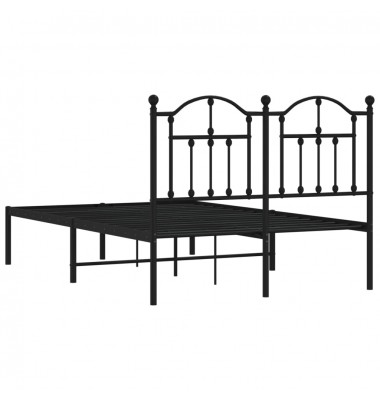  Metalinis lovos rėmas su galvūgaliu, juodos spalvos, 120x200cm - Lovos - 7