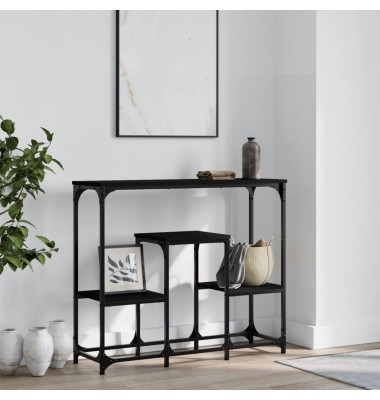  Konsolinis staliukas, juodas, 89,5x28x76cm, apdirbta mediena - Žurnaliniai staliukai - 1